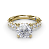 14Kt Yellow Gold Bridal Engagement Rings