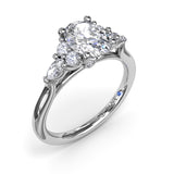 18Kt White Gold Bridal  Engagement Rings