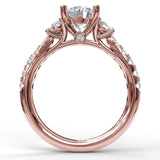 14Kt Rose Gold Bridal Engagement Rings