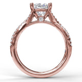 14Kt Rose Gold Bridal Engagement Rings