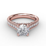 14Kt Rose Gold Bridal Engagement Rings