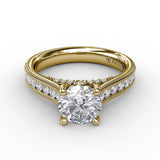 14Kt Yellow Gold Bridal Engagement Rings