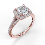 14Kt Rose Gold Bridal Engagement Rings