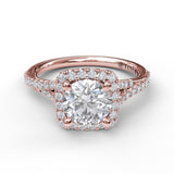 14Kt Rose Gold Bridal Engagement Rings