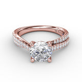 14Kt Rose Gold Bridal Engagement Rings