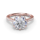 14Kt Rose Gold Bridal  Engagement Rings