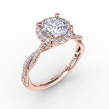 14Kt Rose Gold Bridal Engagement Rings