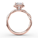 14Kt Rose Gold Bridal Engagement Rings