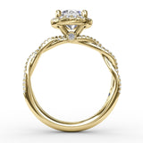 14Kt Yellow Gold Bridal Engagement Rings