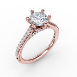 14Kt Rose Gold Bridal Engagement Rings