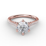 14Kt Rose Gold Bridal Engagement Rings