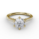 14Kt Yellow Gold Bridal Engagement Rings