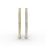 18Kt Yellow Gold Diamond Fashion Earrings