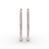 14Kt Rose Gold Diamond Fashion Earrings