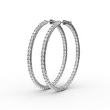 14Kt White Gold Diamond Fashion Earrings