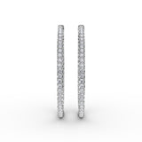 14Kt White Gold Diamond Fashion Earrings