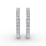 14Kt White Gold Diamond Fashion Earrings