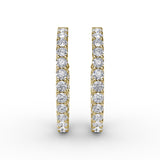 14Kt Yellow Gold Diamond Fashion Earrings