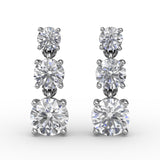 18Kt White Gold Diamond Fashion Earrings