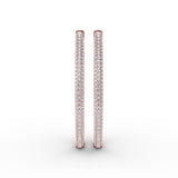 14Kt Rose Gold Diamond Fashion Earrings