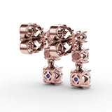 14Kt Rose Gold Diamond Fashion Earrings