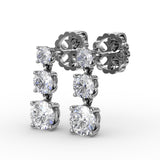 14Kt White Gold Diamond Fashion Earrings