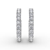 18Kt White Gold Diamond Fashion Earrings