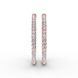 18Kt Rose Gold Diamond Fashion Earrings