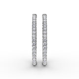 18Kt White Gold Diamond Fashion Earrings