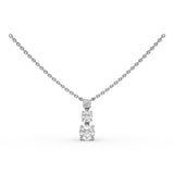 18Kt White Gold Diamond Fashion Necklaces