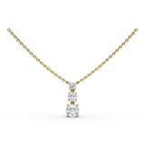 18Kt Yellow Gold Diamond Fashion Necklaces