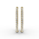 14Kt Yellow Gold Diamond Fashion Earrings