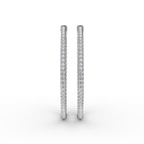 14Kt White Gold Diamond Fashion Earrings