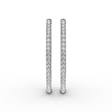 14Kt White Gold Diamond Fashion Earrings