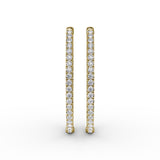 14Kt Yellow Gold Diamond Fashion Earrings