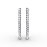 14Kt White Gold Diamond Fashion Earrings