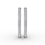 18Kt White Gold Diamond Fashion Earrings