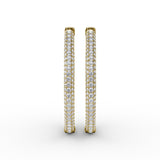 18Kt Yellow Gold Diamond Fashion Earrings