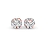 14Kt Rose Gold Diamond Fashion Earrings