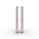 14Kt Rose Gold Diamond Fashion Earrings