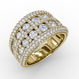 14Kt Yellow Gold Color Fashion Fashion Rings