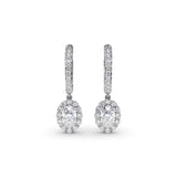 14Kt White Gold Diamond Fashion Earrings