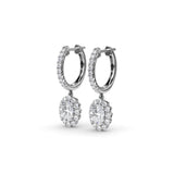 14Kt White Gold Diamond Fashion Earrings