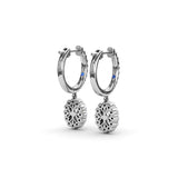 14Kt White Gold Diamond Fashion Earrings