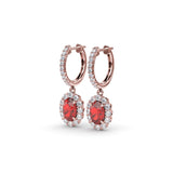 14Kt Rose Gold Color Fashion Earrings