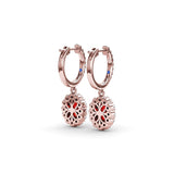 14Kt Rose Gold Color Fashion Earrings