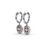 14Kt White Gold Color Fashion Earrings