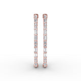 18Kt Rose Gold Diamond Fashion Earrings