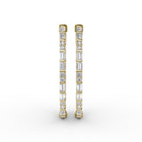 18Kt Yellow Gold Diamond Fashion Earrings