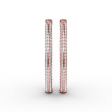 14Kt Rose Gold Diamond Fashion Earrings